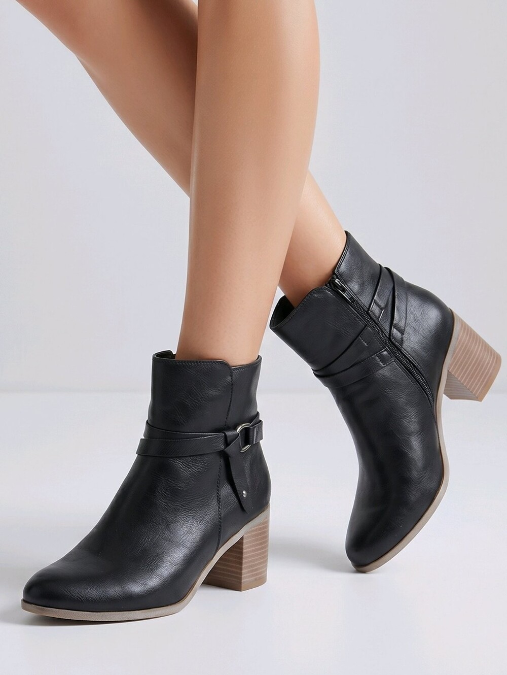Frye And Co. Womens Italia Black Ankle Booties Size-10
